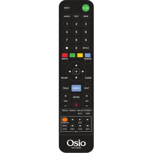 Τηλεχειριστήριο Τηλεόρασης Osio OST-5003-SO για Sony - Μαύρο