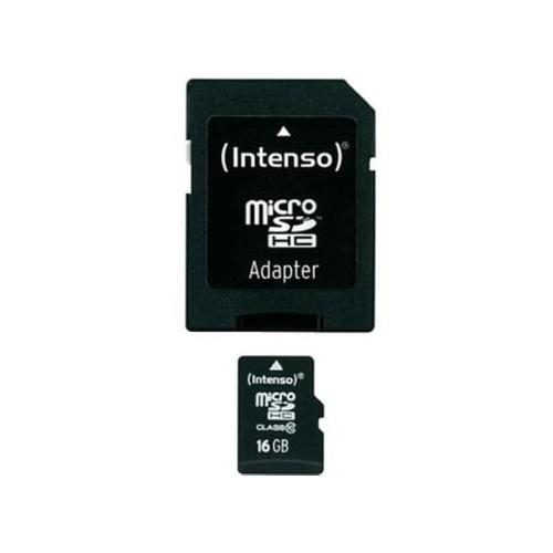 Κάρτα μνήμης microSDHC 16GB Class 10 SD Adapter - Intenso 3413470