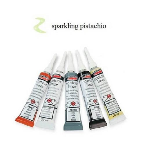 Contour Liner Pentart 20ml - Sparkling Pistachio