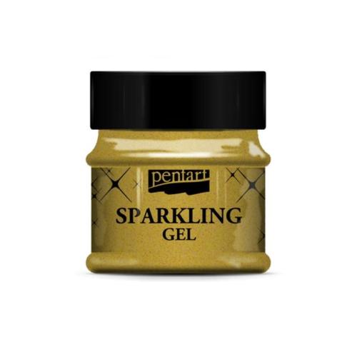 Sparkling Gel (ιριδίζουσα Πάστα) 50 Ml, Pentart, Transparent Gold