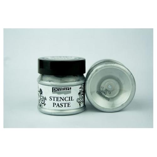 Stencil Paste Pearl Pentart 50ml - Silver