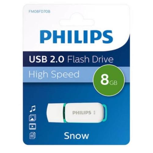 Philips Usb 2.0 8gb Snow Edition Green Fm08fd70b/00