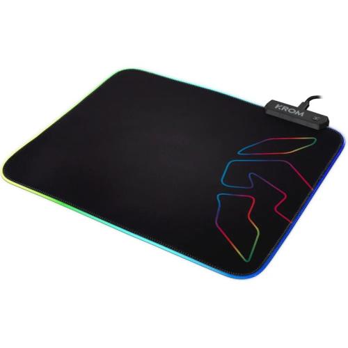 Gaming Mouse Pad Με Φωτισμό Led Krom Knout Rgb (32 X 27 X 0,3 Cm) Μαύρο