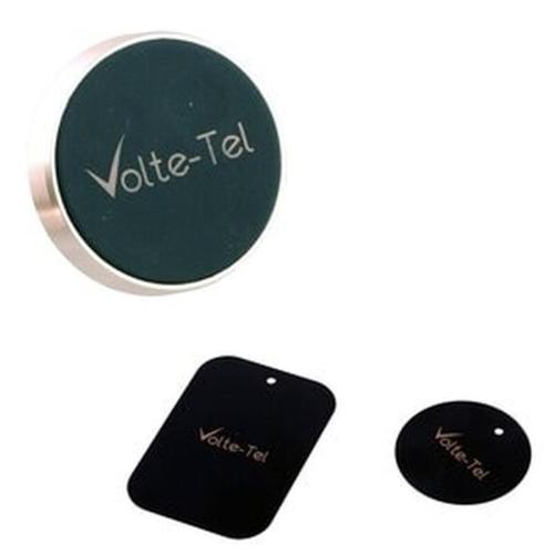 Volte-tel Βαση Αυτοκινητου Αεραγωγου 2in1 Μαγνητικη-3m Sticker Vch02 Black