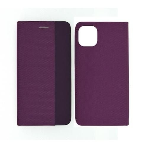 Θήκη Apple iPhone 11 Pro Max - Ancus Magnetic Canvas Book Case - Purple