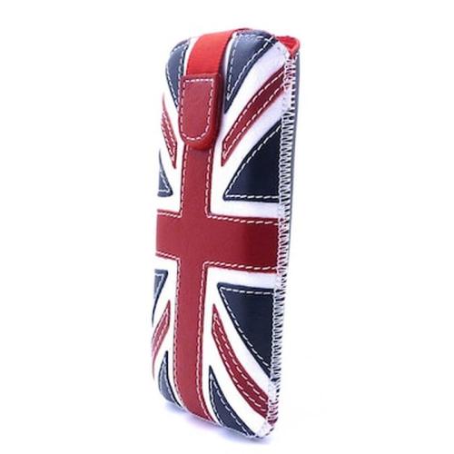 Θήκη Apple iPhone 5/iPhone 5s/iPhone Se - Ancus Protect Δέρμα - Navy Uk flag