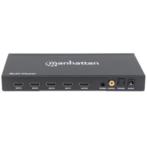 Καλώδιο Manhattan 207881 FHD Multiviewer 4 είσοδοι/1 έξοδος HDMI Switch