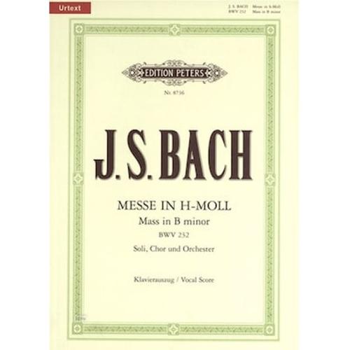 Βιβλίο Για Φωνητικά Edition Peters Johann Sebastian Bach - Mass In B Minor
