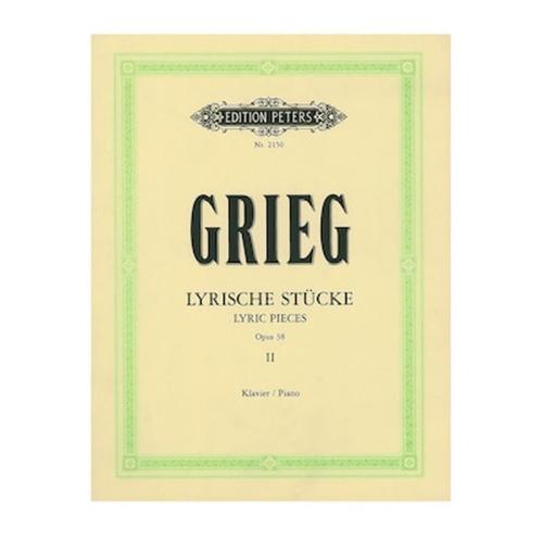 Βιβλίο Για Πιάνο Edition Peters Grieg - Lyric Pieces, Op.38, Vol.2