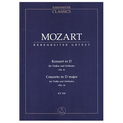 Βιβλίο Για Σύνολα Barenreiter Mozart - Violin Concerto Nr.4 Kv218 [pocket Score]