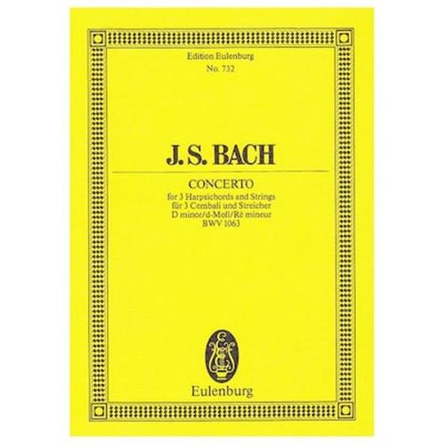Βιβλίο Για Σύνολα Editions Eulenburg Bach J.s. - Concerto In D Minor Bwv1063 [pocket Score]