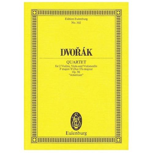 Βιβλίο Για Σύνολα Editions Eulenburg Dvorak - Quartet In F Major Op.96 [pocket Score]