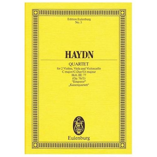Βιβλίο Για Σύνολα Editions Eulenburg Haydn - Quartet In C Major Op.76/3 [pocket Score]