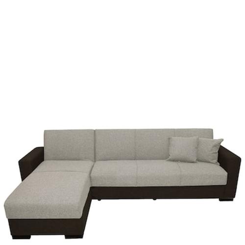 Καναπές Κρεβάτι Γωνιακός Jose Μπεζ/καφέ Pu 270x165x84cm
