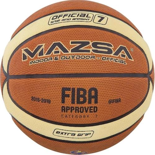 Μπάλα Μπάσκετ Mazsa Ελαστική Extra Grip Fiba Approved No 7 41510