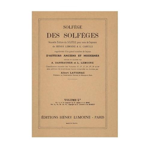 Solfege Des Solfeges, Vol.5a