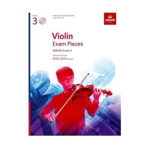 Abrsm - Violin Exam Pieces 2020-23 Score - Part, Grade 3 - Cd