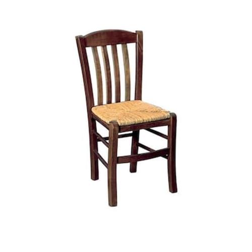 Καρέκλα Ψάθα Εμποτισμένο Καρυδί C8696