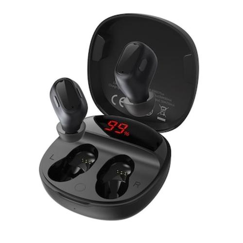 Ασύρματα Ακουστικά Baseus Encok Wm01 Plus Tws Bluetooth 5.0 - Μαύρο (ngwm01p-01)
