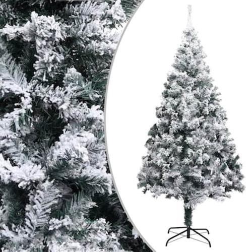 Vidaxl Χριστουγεννιάτικο Δέντρο Τεχνητό Χιονισμένο Πράσινο 240 Εκ. Pvc