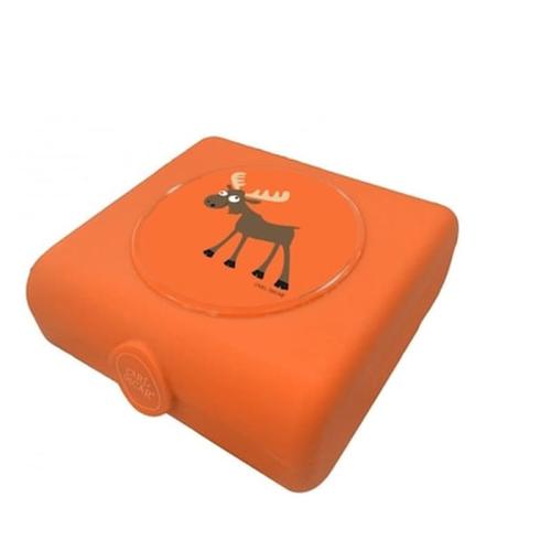 Carl Oscar Δοχείο Φαγητού Sandwich Box Turquoise Orange Moose 107404