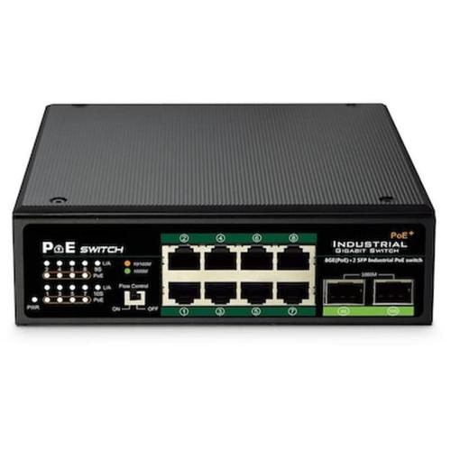 Network Switch Digitus Industrieller 8-port Gigabit Poe+ ,2x Uplink (dn-651110)