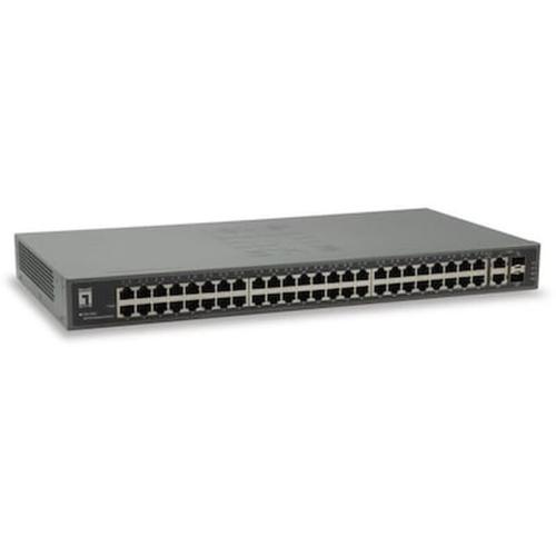 Network Switch Levelone 50x Fe Fgu-5021 2xgsfp 19