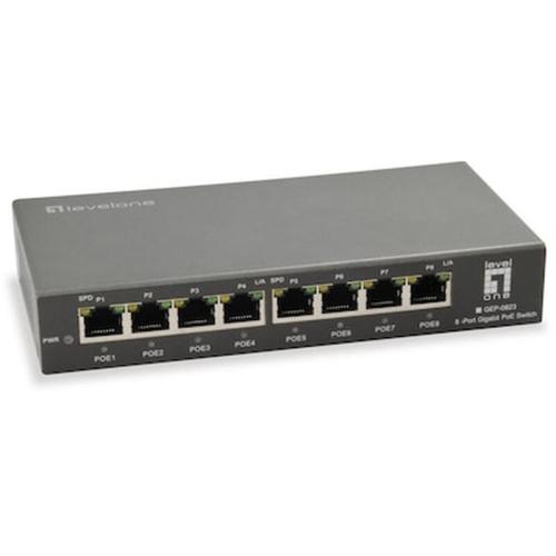 Network Switch Levelone 8x Ge Gep-0823 120w 8xpoe+