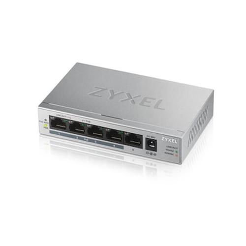 Network Switch Zyxel 5x Gs1005 Poe+