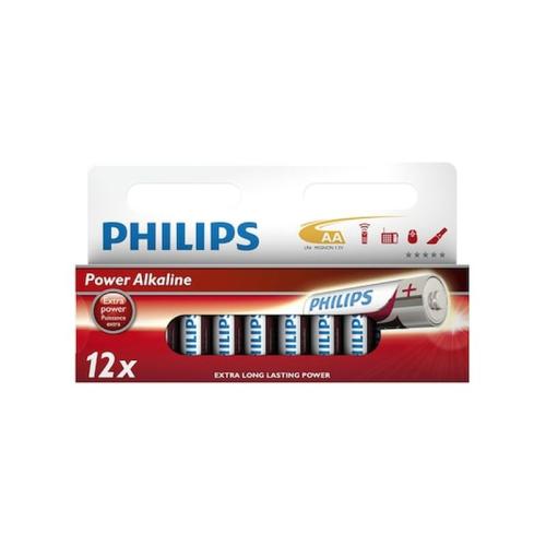 Philips Μπαταρίες Power Alkaline Aa 12 Τεμ., Lr6p12w