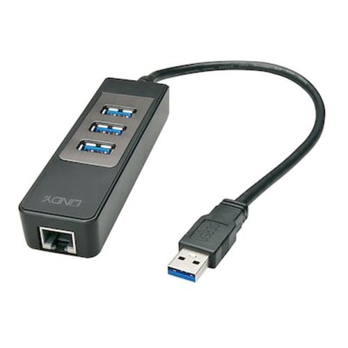 Usb Hub Lindy3.1 Hub And Gigabit Ethernet Adapter