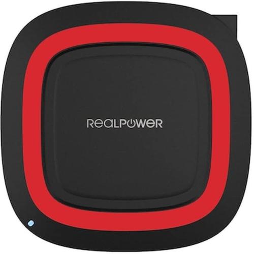 Ασύρματος Φορτιστής Realpower Freecharger-10 Black - Red Qi
