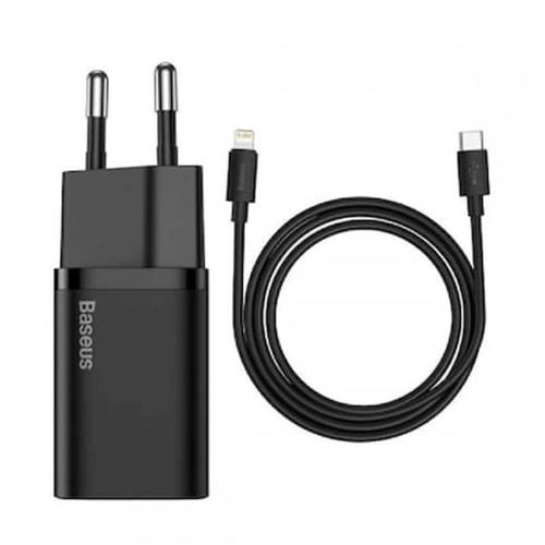 Baseus Super Si 1c Fast Wall Charger Usb Type C 20 W Power Delivery Usb Type C - Lightning Cable