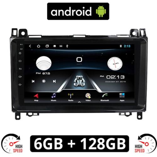 Ηχοσύστημα με Οθόνη Αφής 9 Android GPS Wi-Fi Bluetooth 6GB/128GB για Mercedes Sprinter - Vito - Viano (2004-2019) - Μαύρο