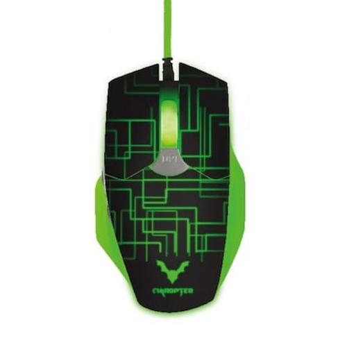Wesdar Gm3 Gaming Ποντικι Με Led, Μαυρο-πρασινο
