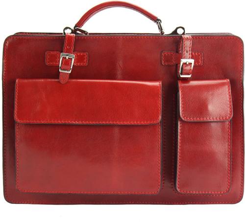 Χαρτοφυλακας Δερματινος Daniele Firenze Leather 7632 Κόκκινο