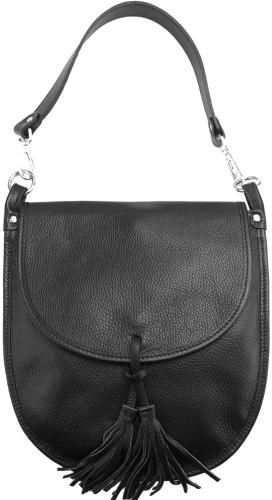 Δερμάτινη Τσάντα Χειρός Elisa Firenze Leather 9105 Μαύρο