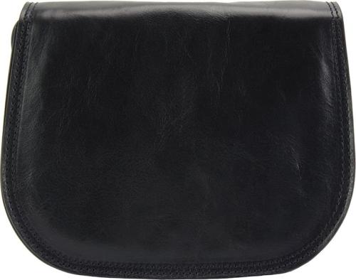 Δερμάτινη Τσάντα Ωμου Ines Firenze Leather 6568 Μαύρο