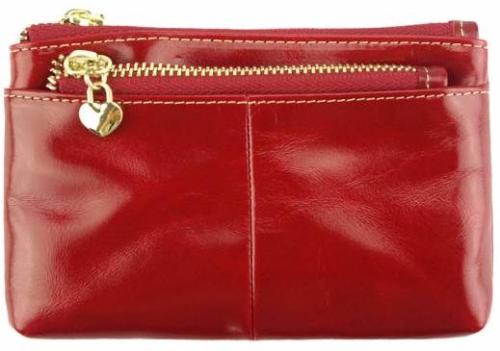 Δερμάτινο Πορτοφολάκι Sarah Firenze Leather PO8190 Κόκκινο