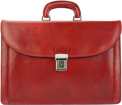 Δερματινος Χαρτοφυλακας Beniamino Firenze Leather 7630 Κόκκινο