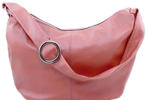 Γυναικεία Τσάντα Δερμάτινη Yvette Tuscany Leather TL140900 Ροζ