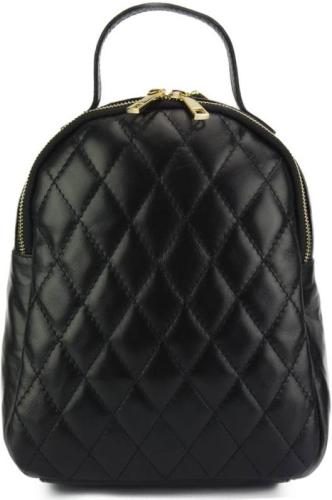 Γυναικείο Δερμάτινο Backpack Basilia Firenze Leather 6149 Μαύρο