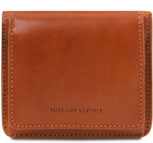 Unisex Πορτοφόλι Δερμάτινο Tuscany Leather TL142059 Μελί