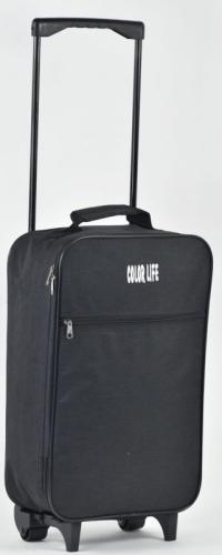 Βαλίτσα καμπίνας 53x30x16cm Colorlife 18696 Μαύρο