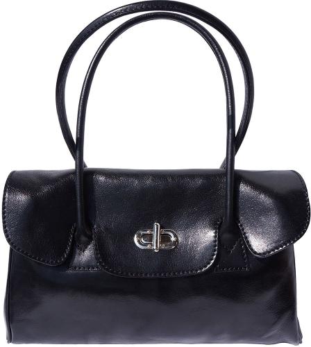 Δερμάτινη Τσάντα Χειρός Lady Firenze Leather 6544 Μαύρο