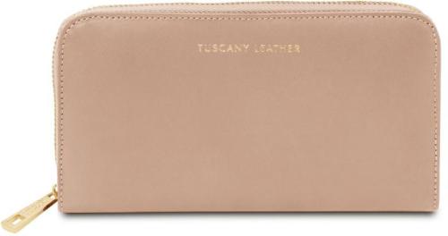 Γυναικείο Πορτοφόλι Δερμάτινο Venere Tuscany Leather TL142085 Σαμπανιζέ