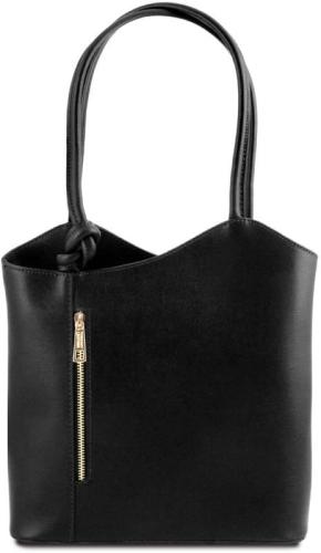 Γυναικεία Τσάντα Δερμάτινη Πλάτης & Ώμου Patty Tuscany Leather TL141455 Μαύρο