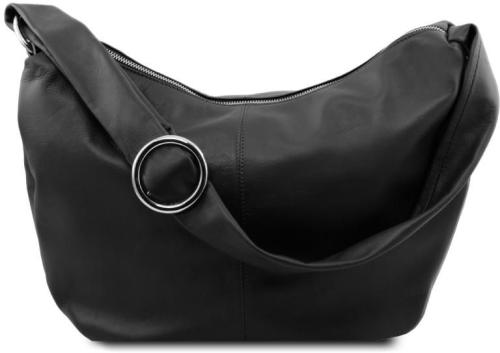 Γυναικεία Τσάντα Δερμάτινη Yvette Tuscany Leather TL140900 Μαύρο