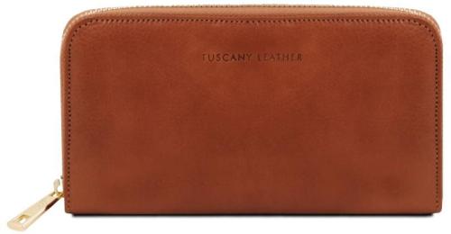 Γυναικείο Πορτοφόλι Δερμάτινο Tuscany Leather TL141206 Καφέ