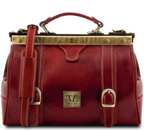 Ιατρική Τσάντα Δερμάτινη Mona Lisa Κόκκινο Tuscany Leather